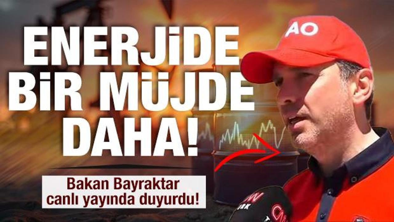 Bakan Bayraktar’dan bir müjde daha! ’41 milyon varil rezerv keşfettik!’