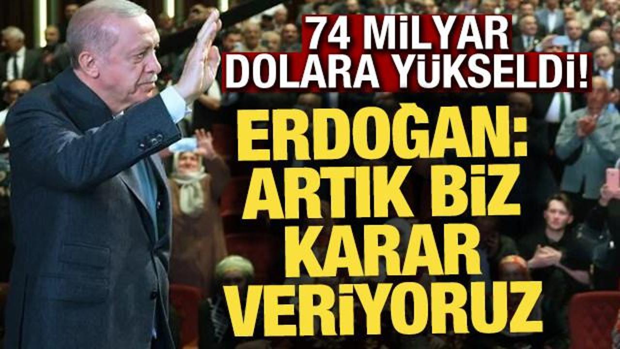 Erdoğan: Tarımsal hasılamızı 74 milyar dolara yükselttik