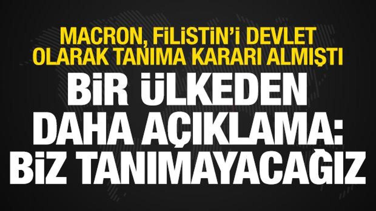 Almanya: Kısa vadede Filistin’i tanımayı düşünmüyoruz