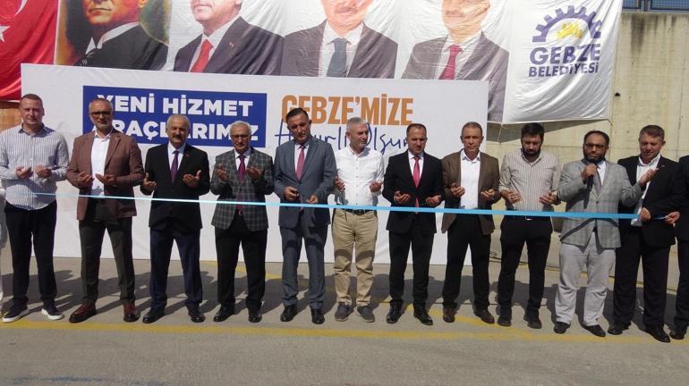 Gebze Belediyesi filosuna katılan 33 adet yeni araç, törenle hizmete başladı
