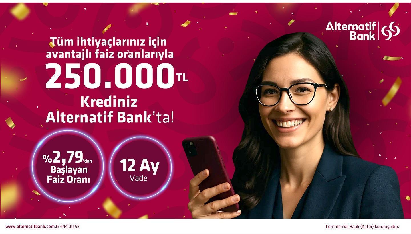 Alternatif Bank’tan ay sonuna kadar geçerli ihtiyaç kredisi kampanyası