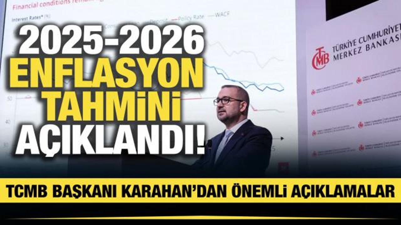 Merkez Bankası 2025-2026 enflasyon tahminini açıkladı!