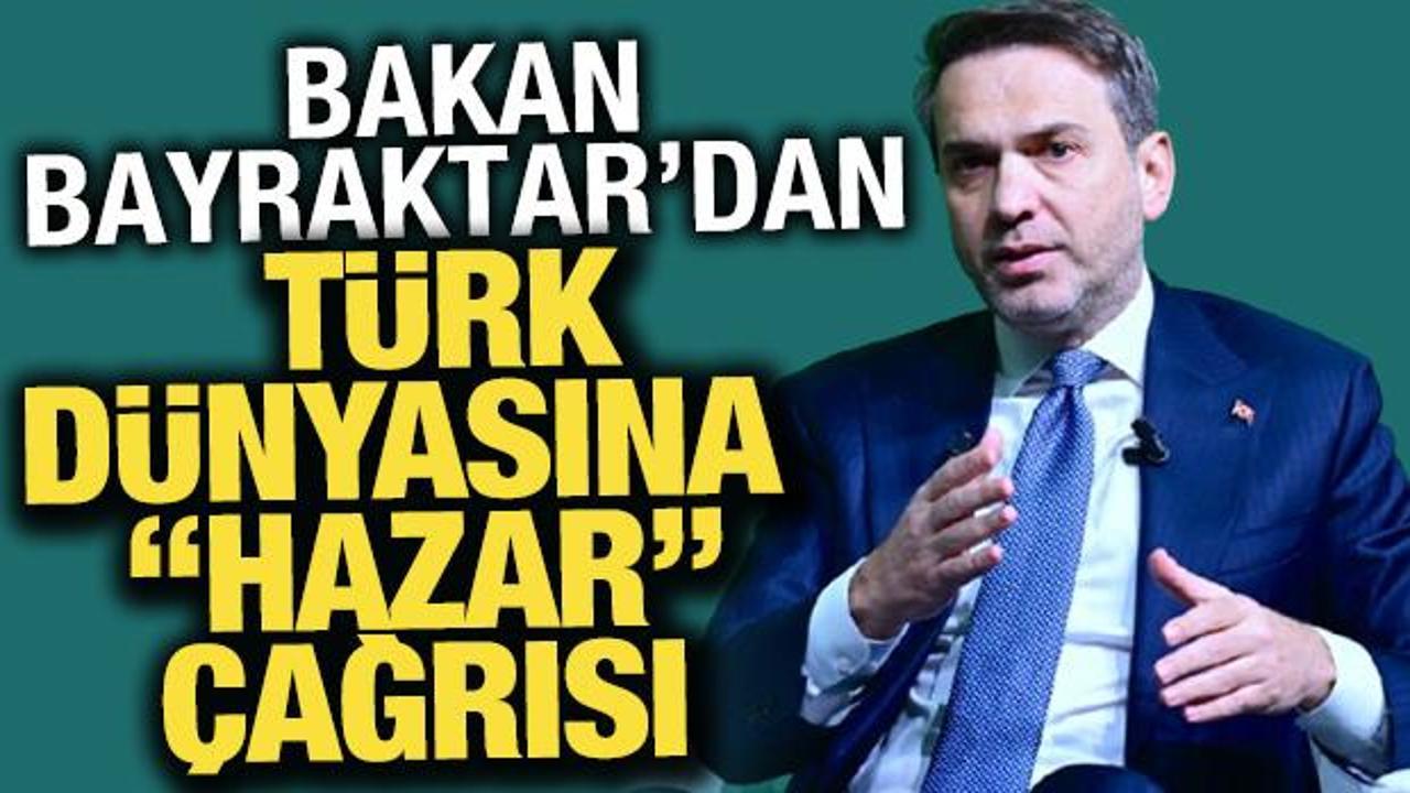Bakan Bayraktar’dan Türk Dünyası’na ‘Hazar’ teklifi