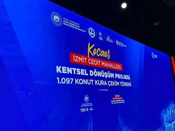 Kocaeli'nde 1.097 konut hak sahibini buldu! Bakan Kurum anahtar teslimi için tarih verdi