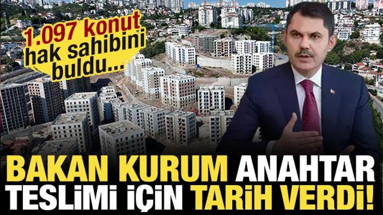 Kocaeli’nde 1.097 konut hak sahibini buldu! Bakan Kurum anahtar teslimi için tarih verdi